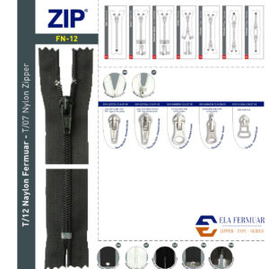 T/12 Naylon Fermuarlar